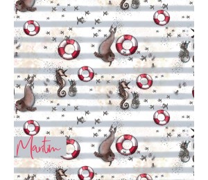 Bio Jersey Lillestoff - Maritim